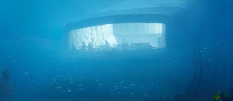 又是別人家的餐廳設計，北歐少有的水下餐廳要開業了