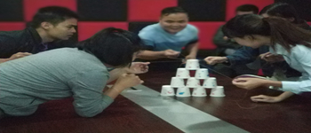 團結同事鍛煉員工能力的南寧裝修公司早會