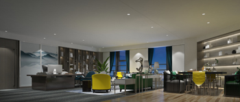 總經理辦公室效果圖：如此養眼的多功能空間很少見