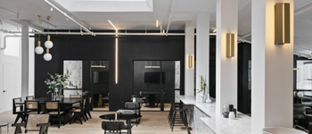 珊瑚橘美容院設計  設計感強烈的美容院設計