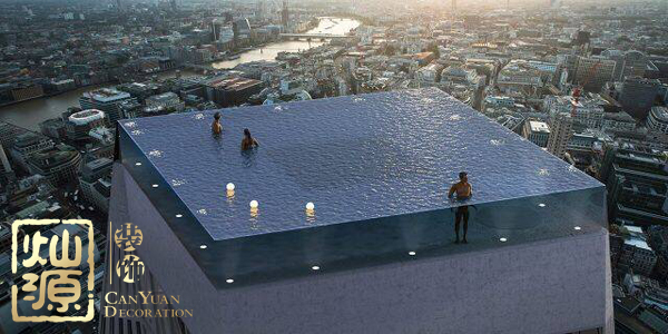 全球首個無邊泳池即將開建 屋頂泳池或將成為旅店新寵