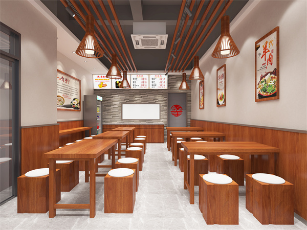 粉店設計裝修效果圖&mdash;燦源裝飾