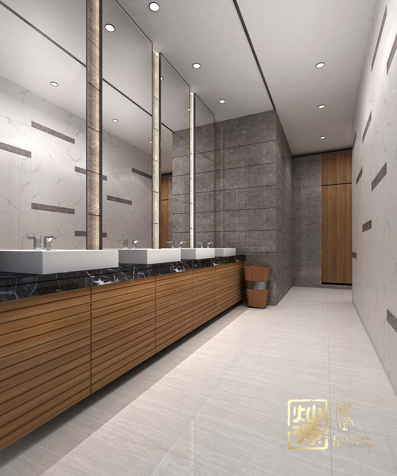 辦公樓設計裝修之女衛生間效果圖