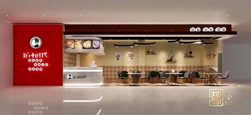 小時代小吃店鋪面裝修案例-燦源裝飾 小時代小吃店鋪面裝修案例-燦源裝飾