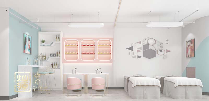 南寧美甲店裝修設計效果圖 南寧美甲店裝修設計效果圖