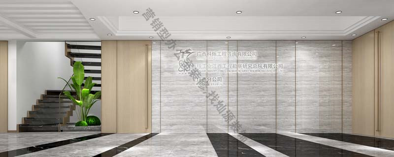 辦公室設計裝修效果圖:前廳 辦公室設計裝修效果圖:前廳