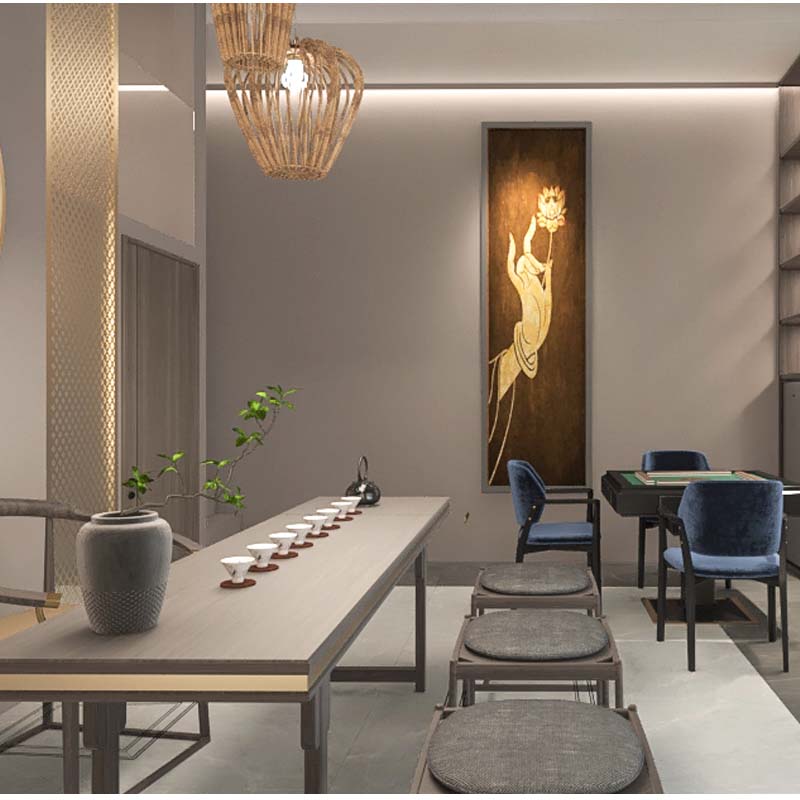 “多功能娛樂化,雅致又不失趣味性”—Loft格局南寧中式茶館設計裝修案例 “多功能娛樂化,雅致又不失趣味性”—Loft格局南寧中式茶館設計裝修案例