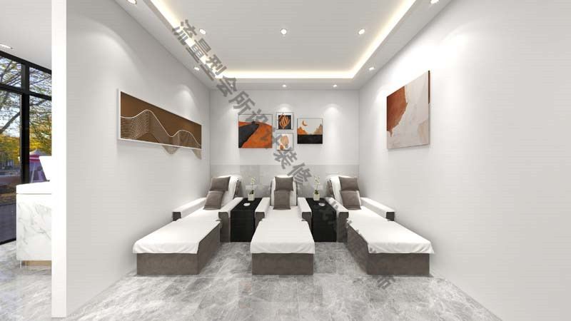 南寧足浴按摩會所設計裝修效果圖—公共按摩區 南寧足浴按摩會所設計裝修效果圖—公共按摩區